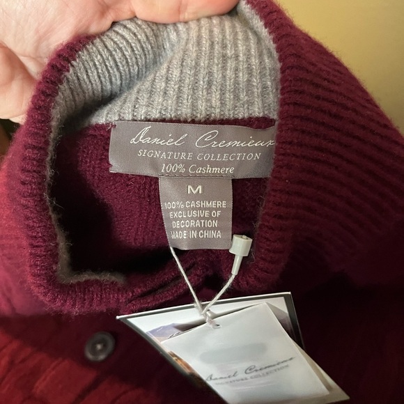 Daniel Cremieux 100% Cashmere Cable knit Sweater New - Picture 8 of 11